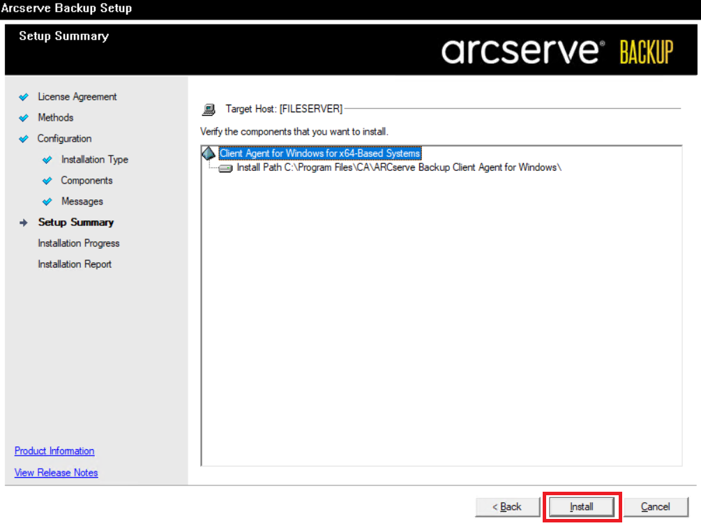 Arcserve Backup How to install Arcserve Backup Client Agent for