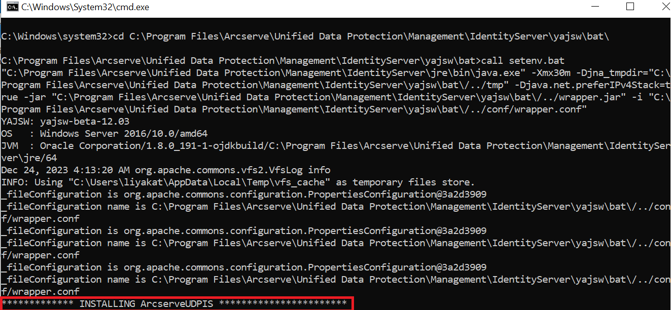 Udp identity service turns disabled and disappears